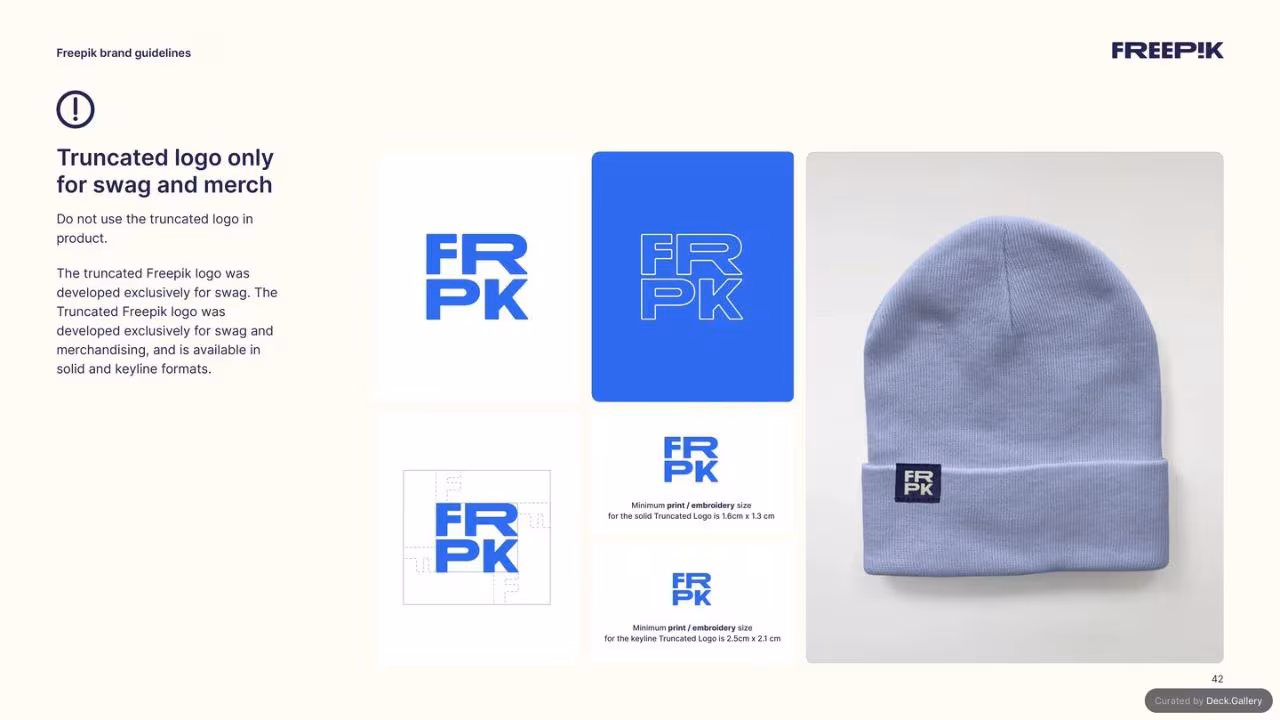 Freepik Brand Guidelines 2023, slide 42