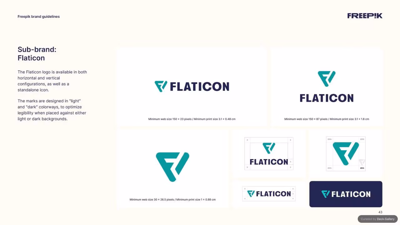 Freepik Brand Guidelines 2023, slide 43