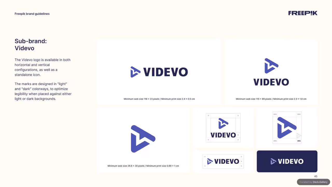 Freepik Brand Guidelines 2023, slide 45