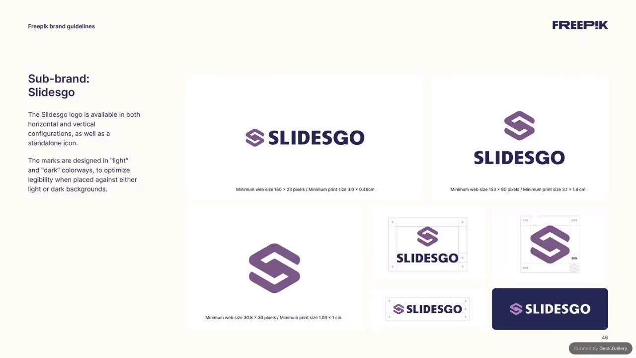 Freepik Brand Guidelines 2023, slide 46