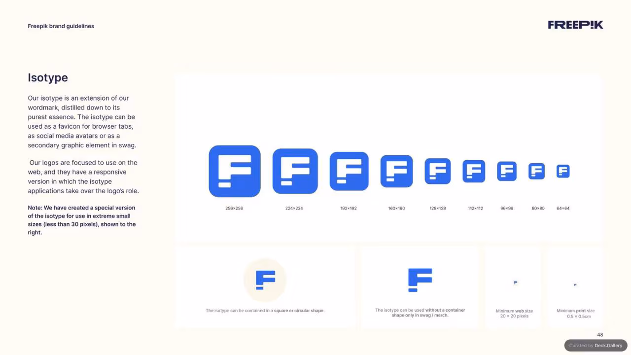 Freepik Brand Guidelines 2023, slide 48