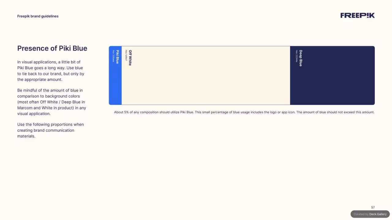 Freepik Brand Guidelines 2023, slide 57