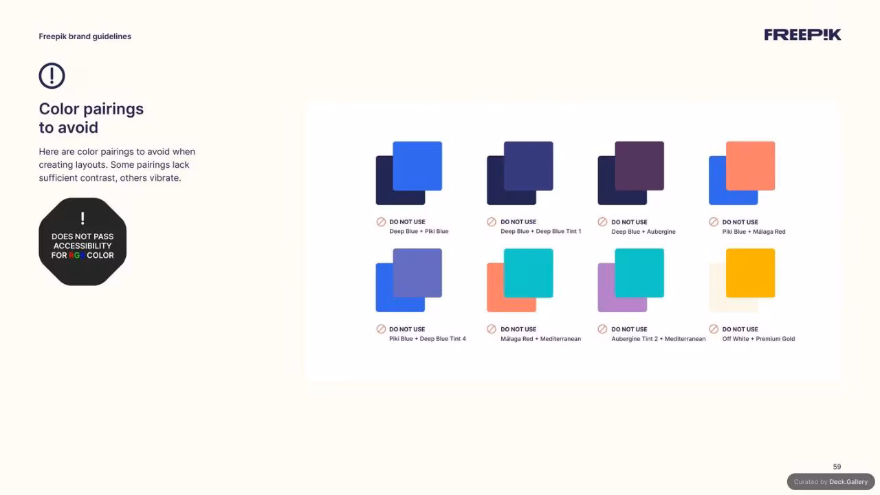 Freepik Brand Guidelines 2023, slide 59