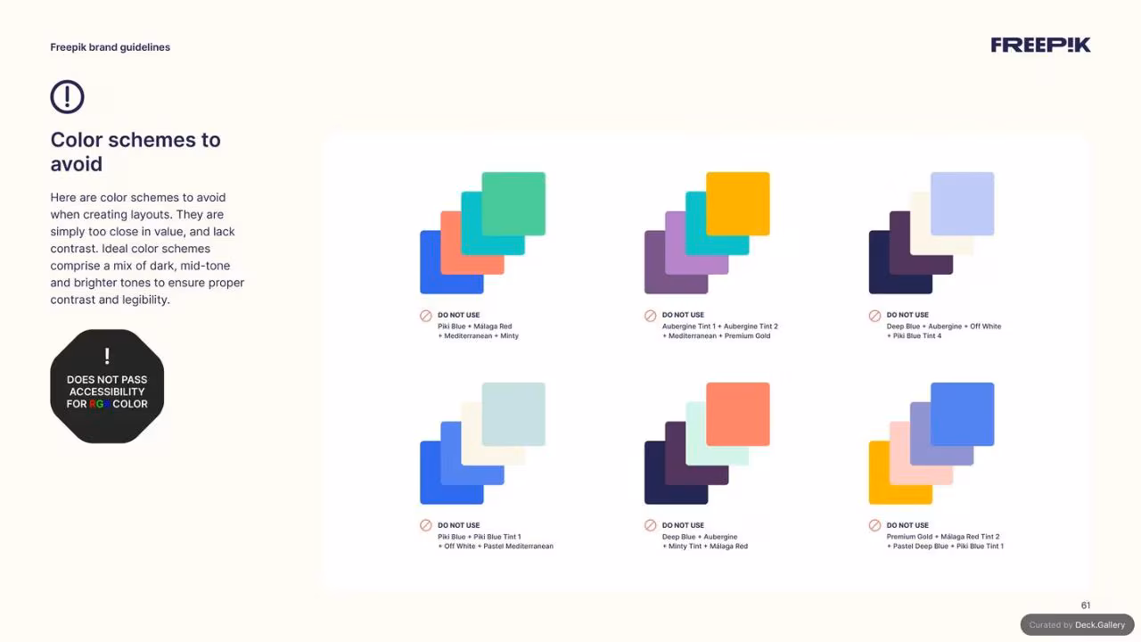 Freepik Brand Guidelines 2023, slide 61