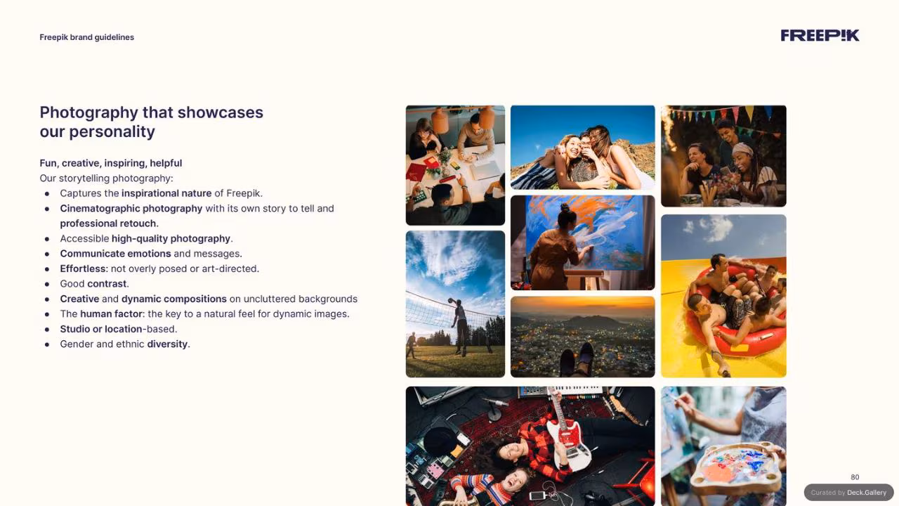 Freepik Brand Guidelines 2023, slide 80