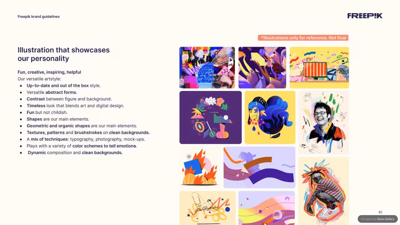 Freepik Brand Guidelines 2023, slide 82
