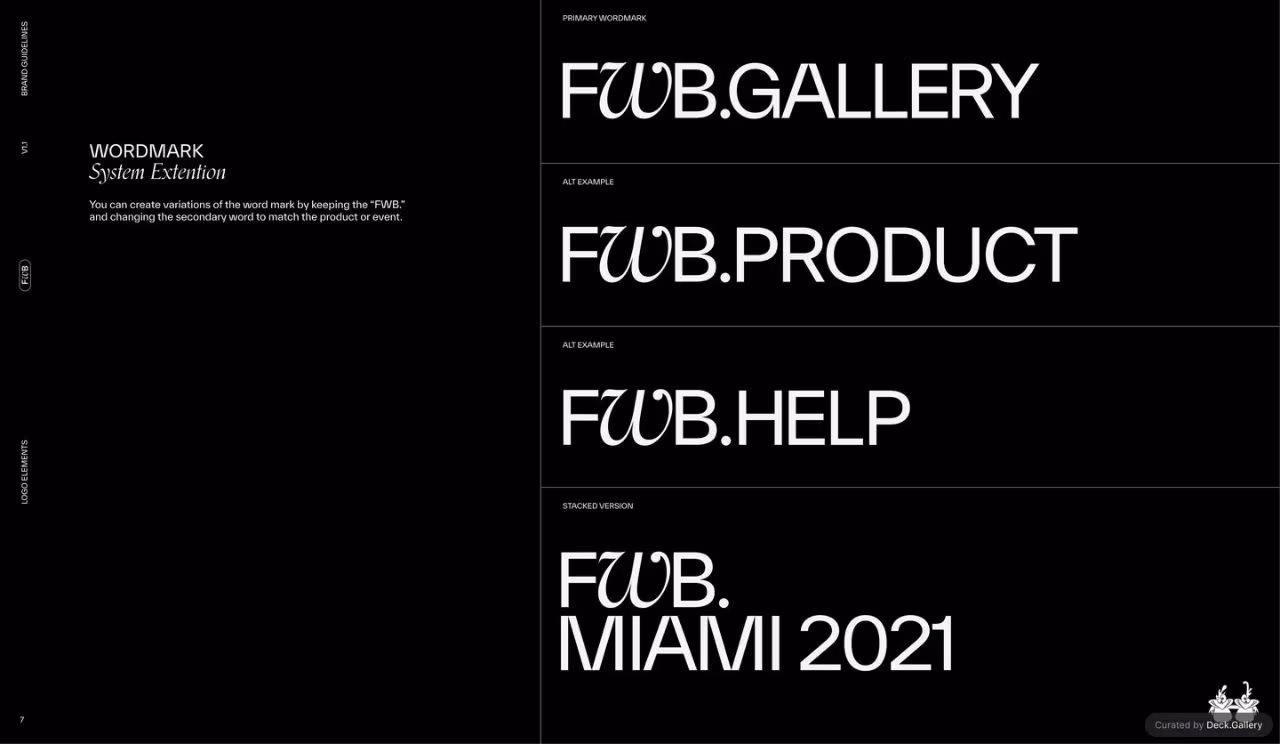 FWB Brand Guidelines, slide 7