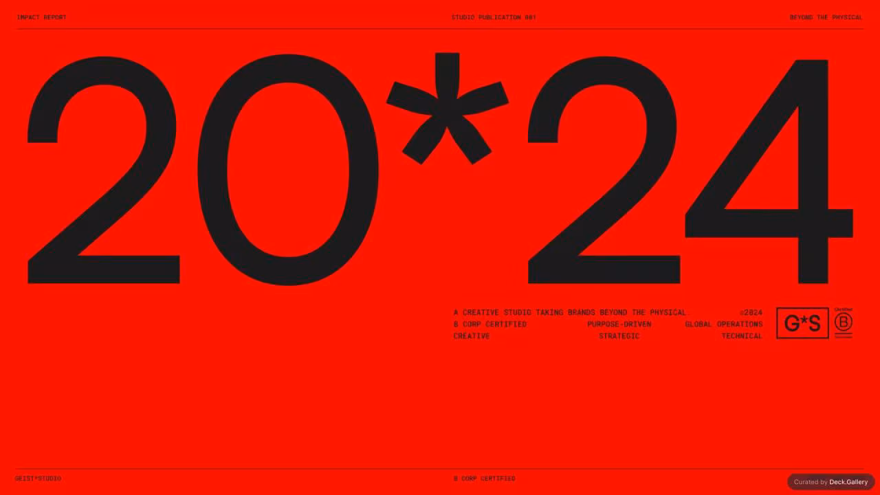 Geist*Studio Impact Report 2024
