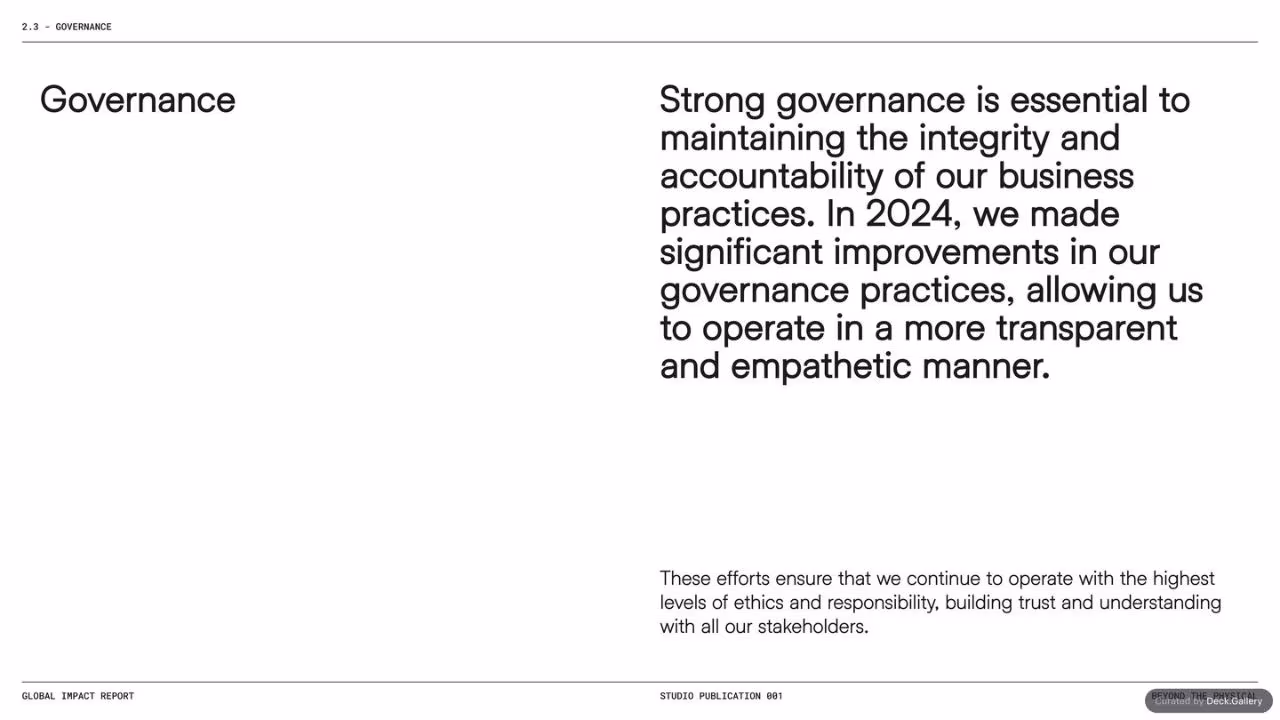 Geist*Studio Impact Report 2024, slide 25