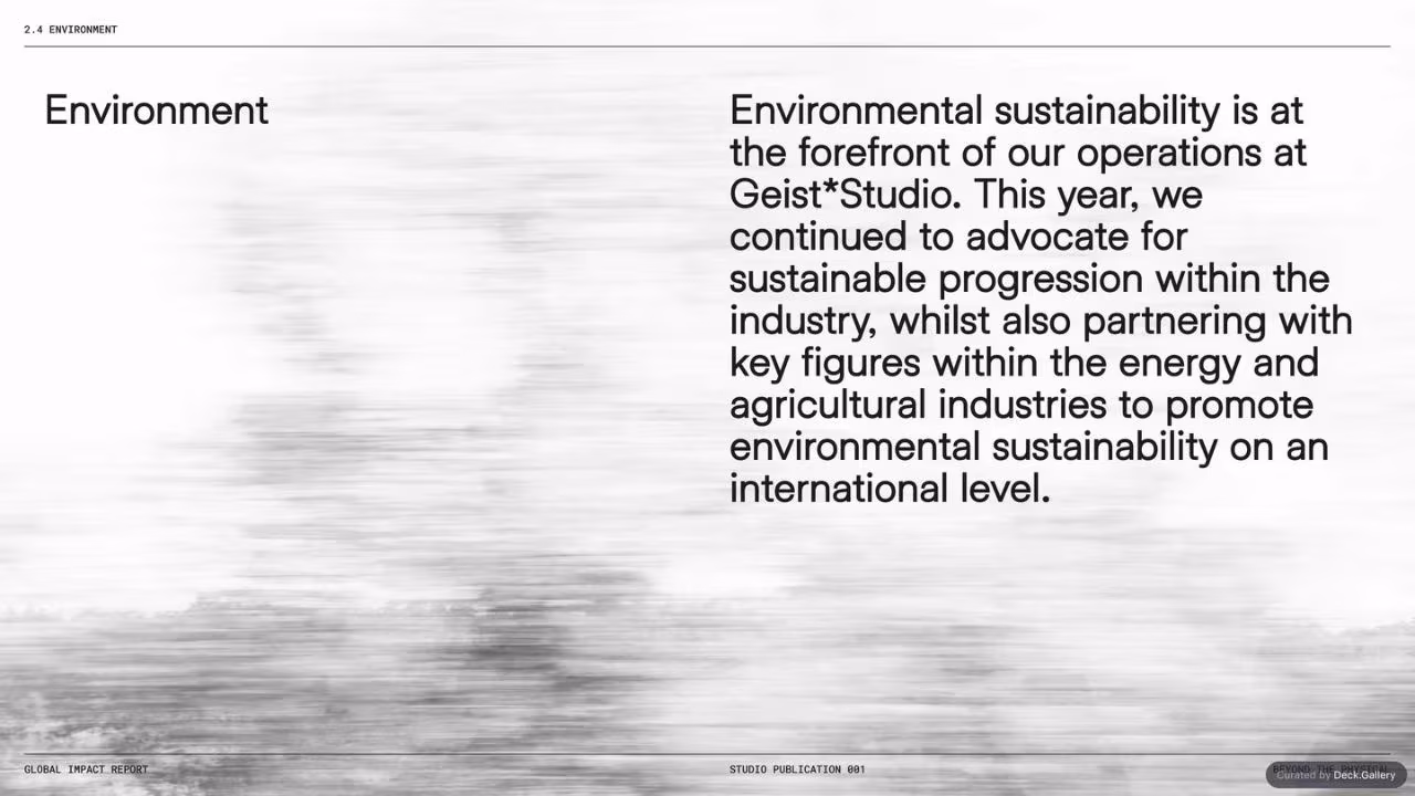 Geist*Studio Impact Report 2024, slide 27