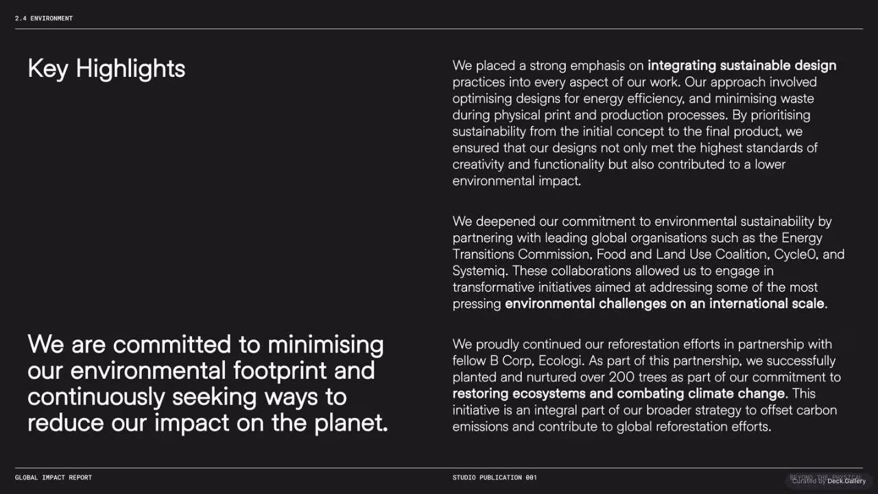 Geist*Studio Impact Report 2024, slide 28
