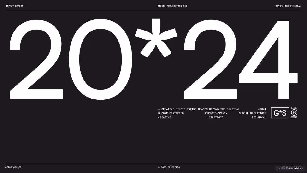 Geist*Studio Impact Report 2024, slide 35