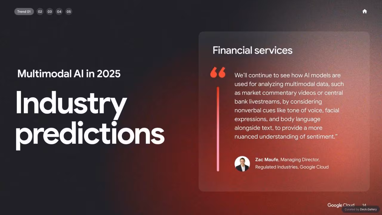 Google Cloud: AI Business Trends 2025, slide 14