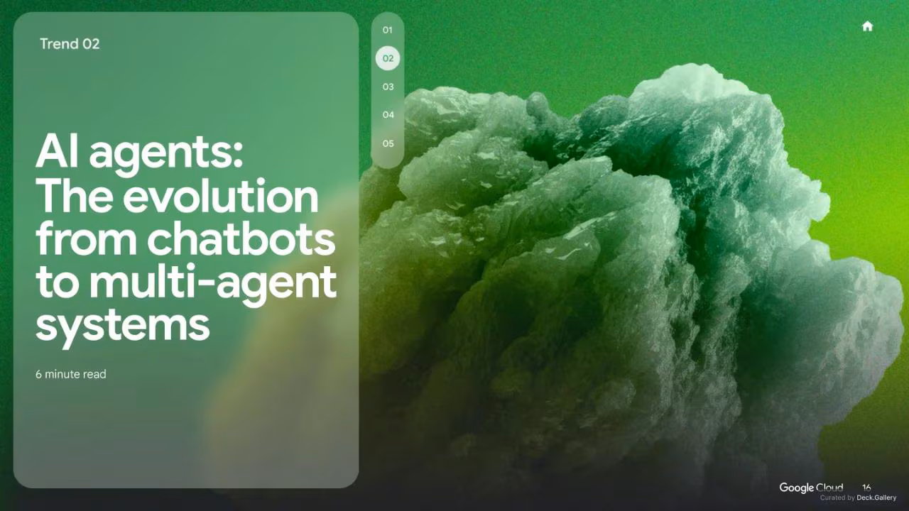 Google Cloud: AI Business Trends 2025, slide 16