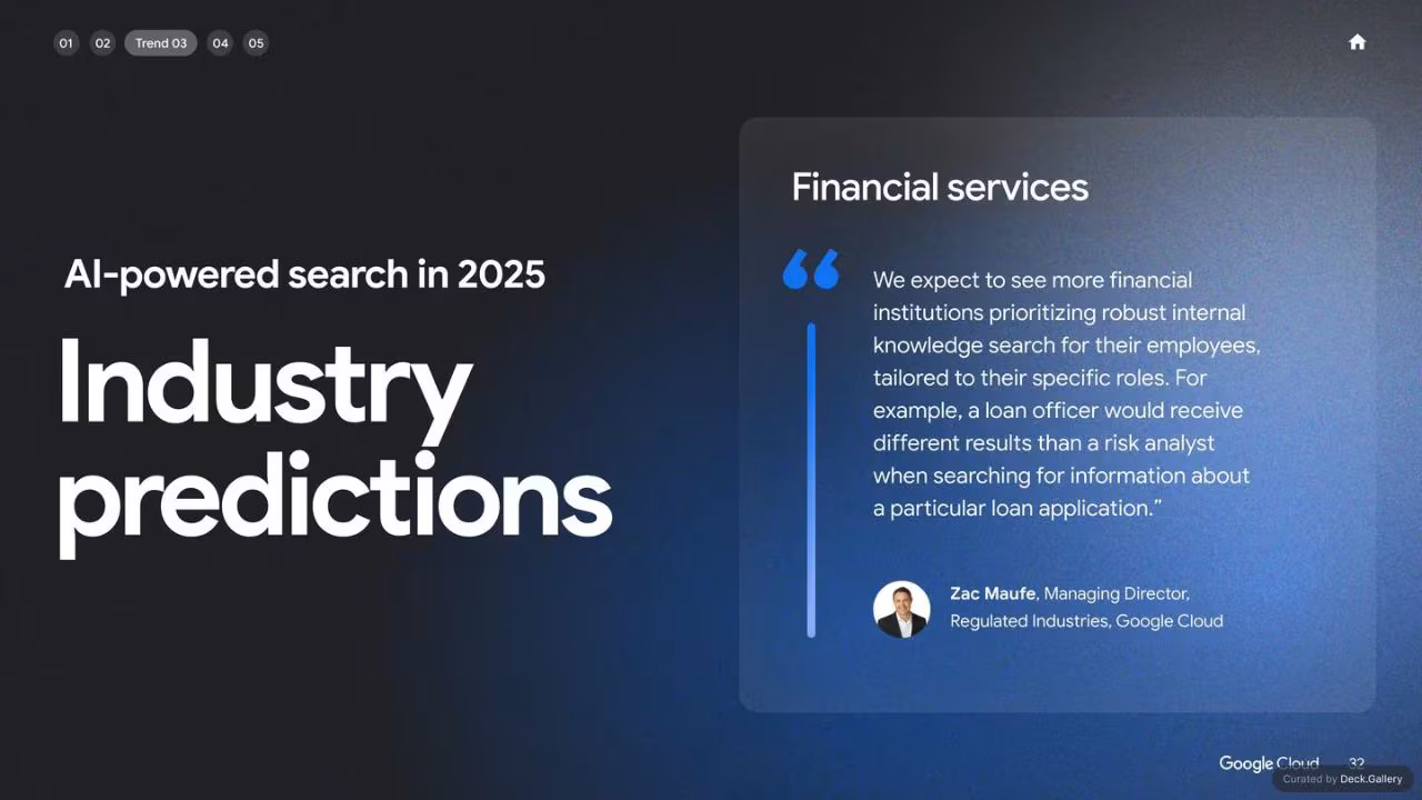 Google Cloud: AI Business Trends 2025, slide 32