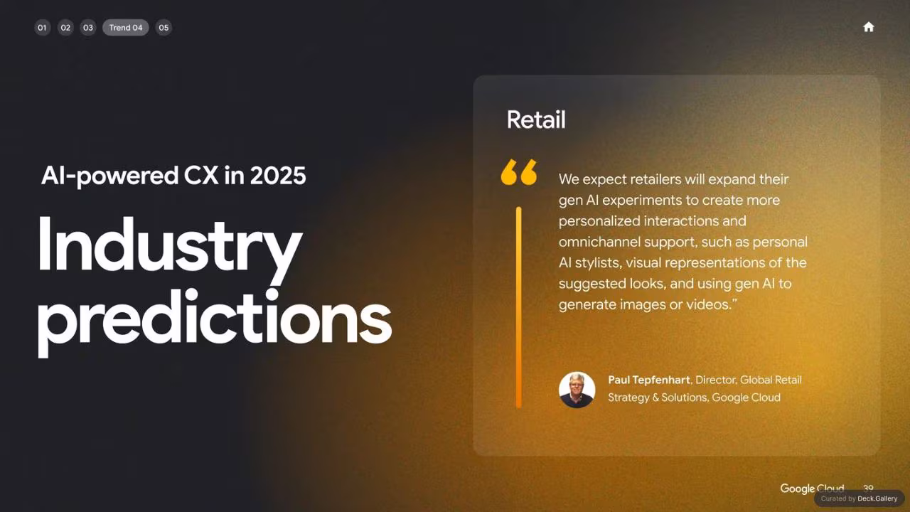 Google Cloud: AI Business Trends 2025, slide 39