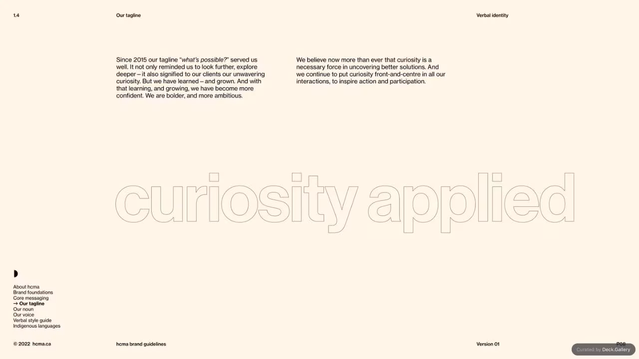 HCMA Brand Guidelines, slide 8