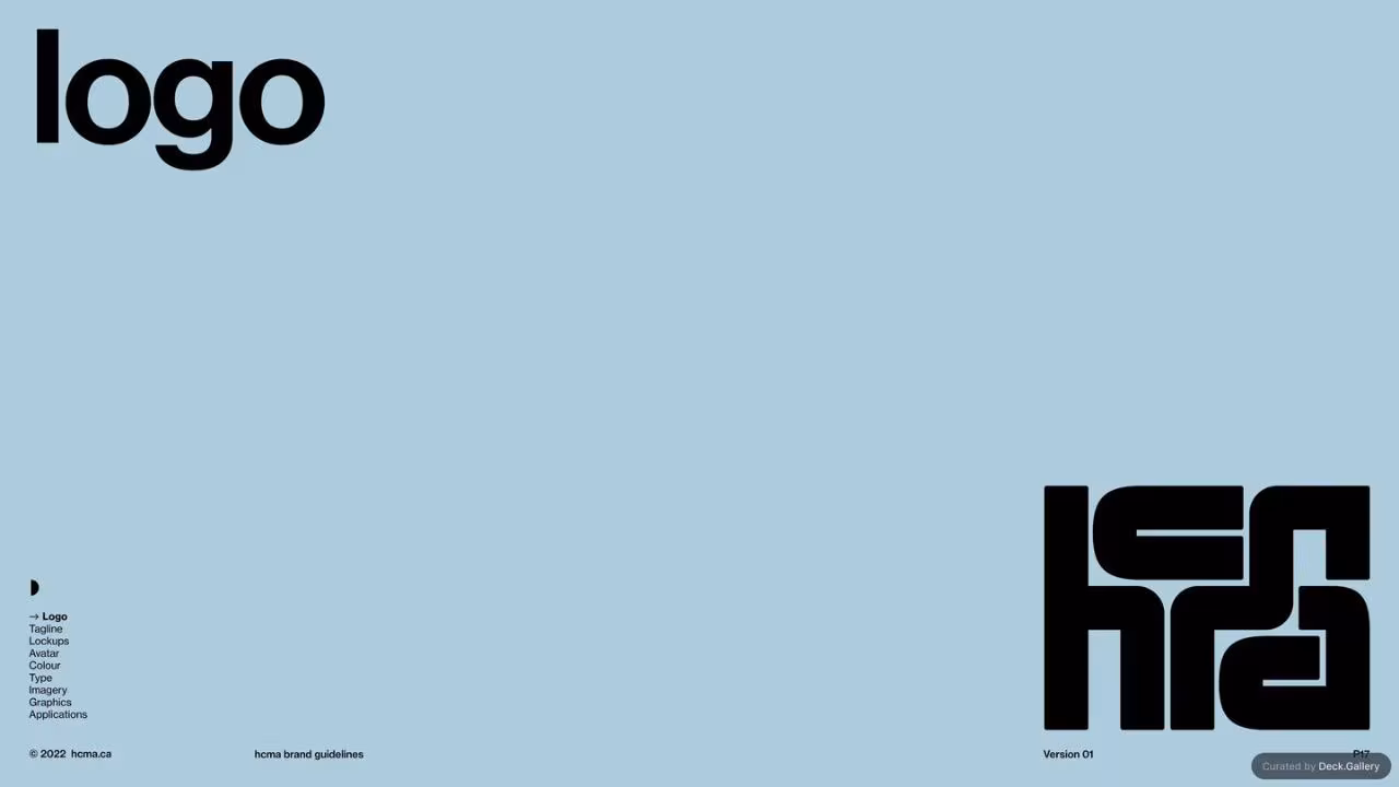 HCMA Brand Guidelines, slide 17