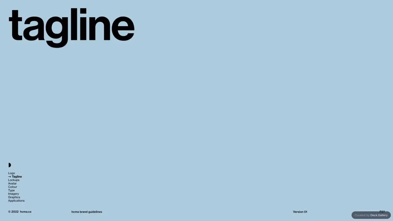 HCMA Brand Guidelines, slide 27