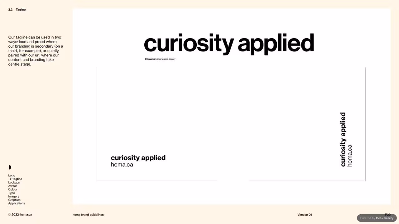 HCMA Brand Guidelines, slide 29