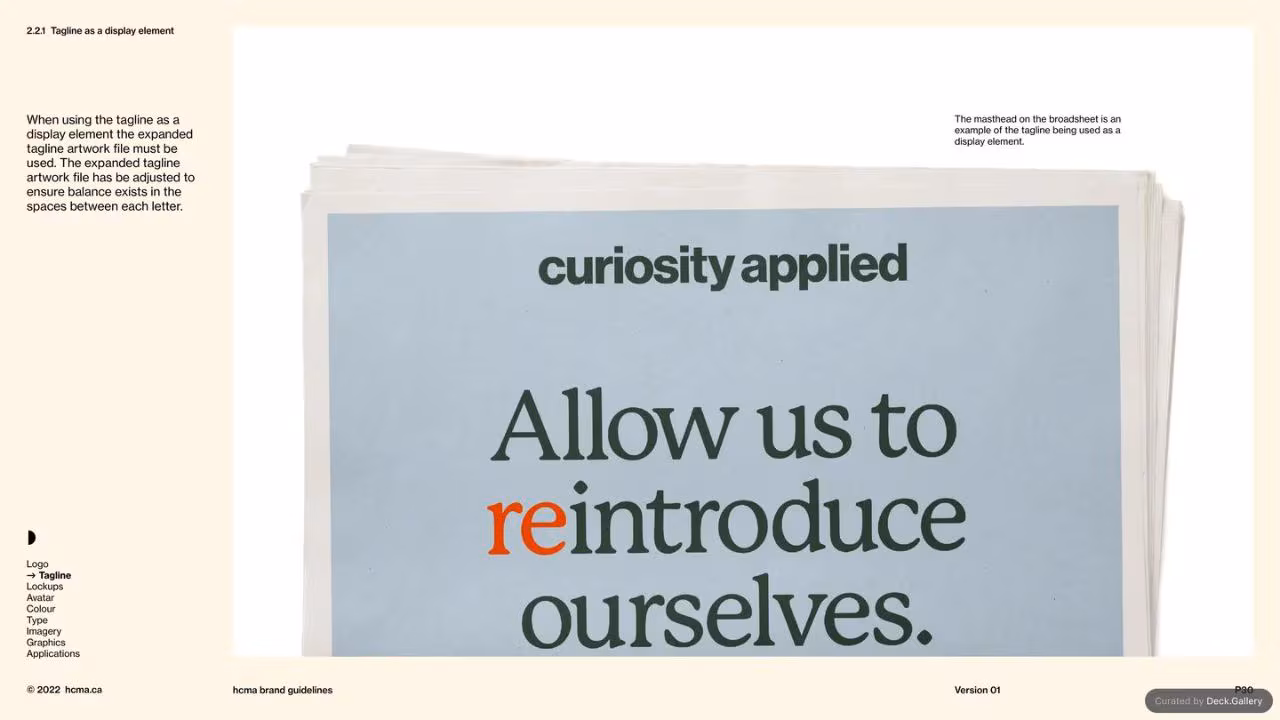 HCMA Brand Guidelines, slide 30