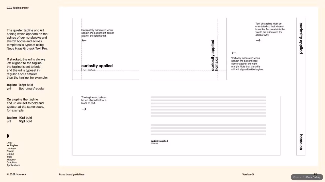 HCMA Brand Guidelines, slide 31