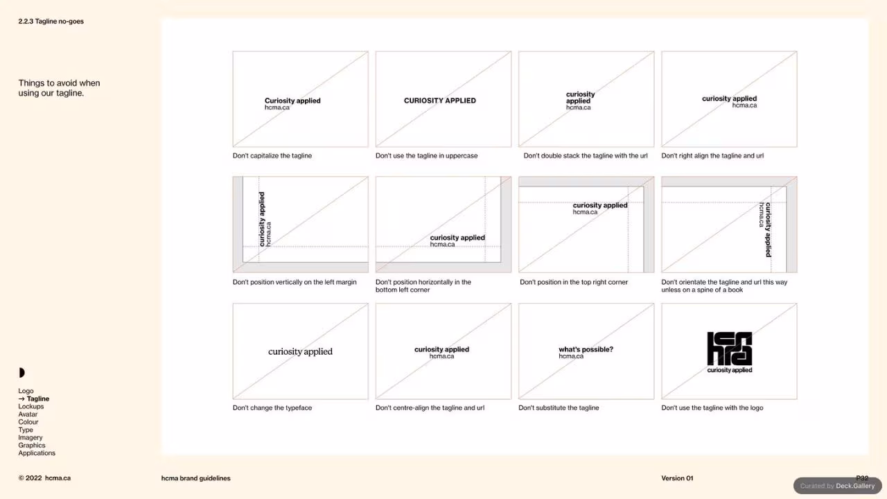 HCMA Brand Guidelines, slide 32