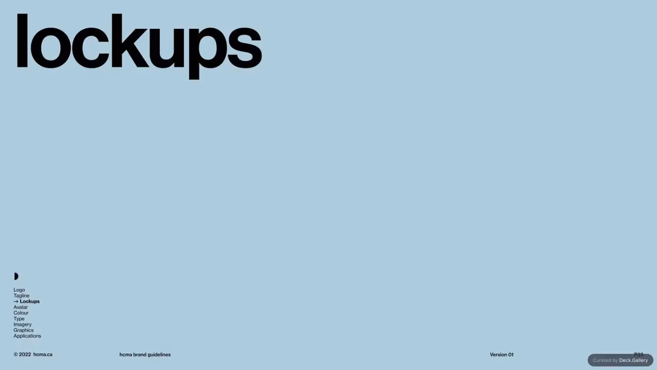 HCMA Brand Guidelines, slide 33