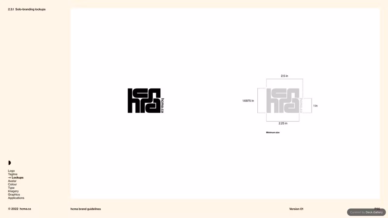 HCMA Brand Guidelines, slide 35