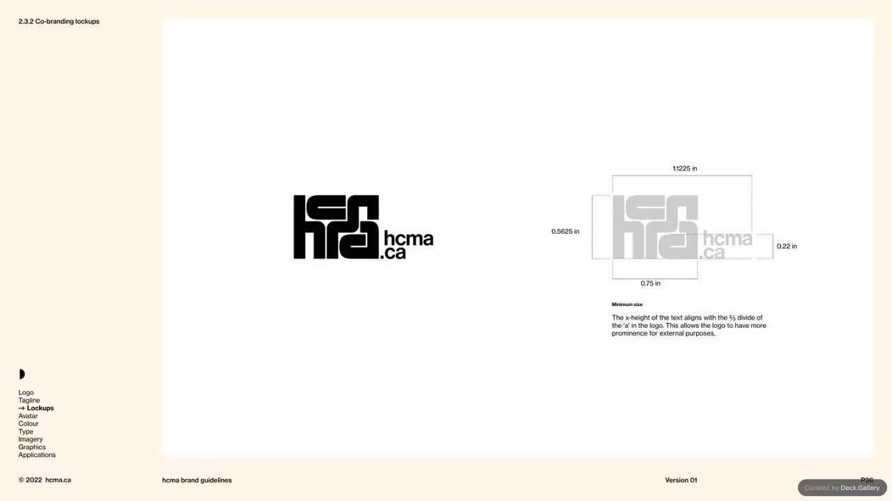 HCMA Brand Guidelines, slide 36