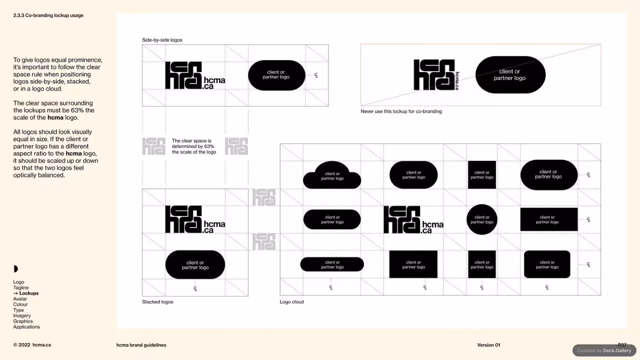 HCMA Brand Guidelines, slide 37