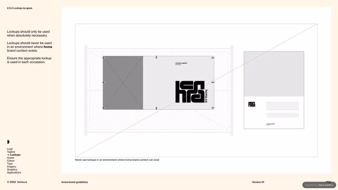 HCMA Brand Guidelines, slide 38