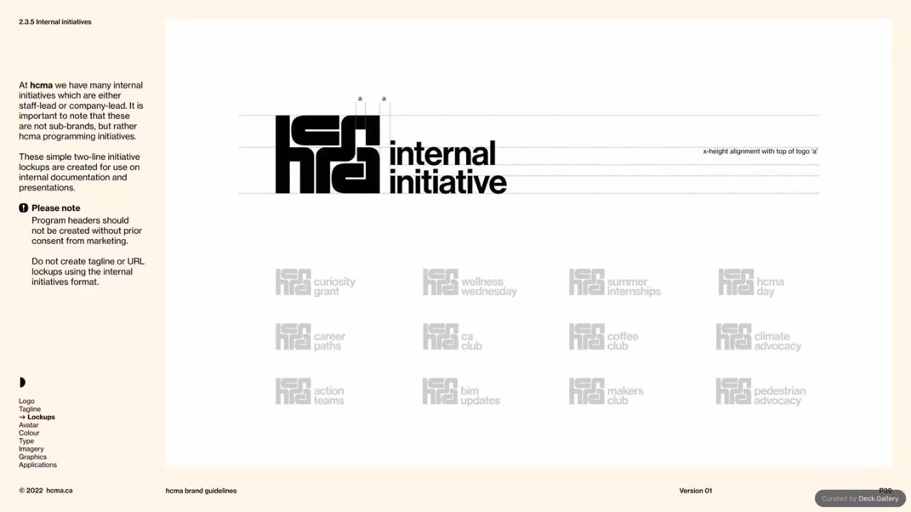HCMA Brand Guidelines, page 39
