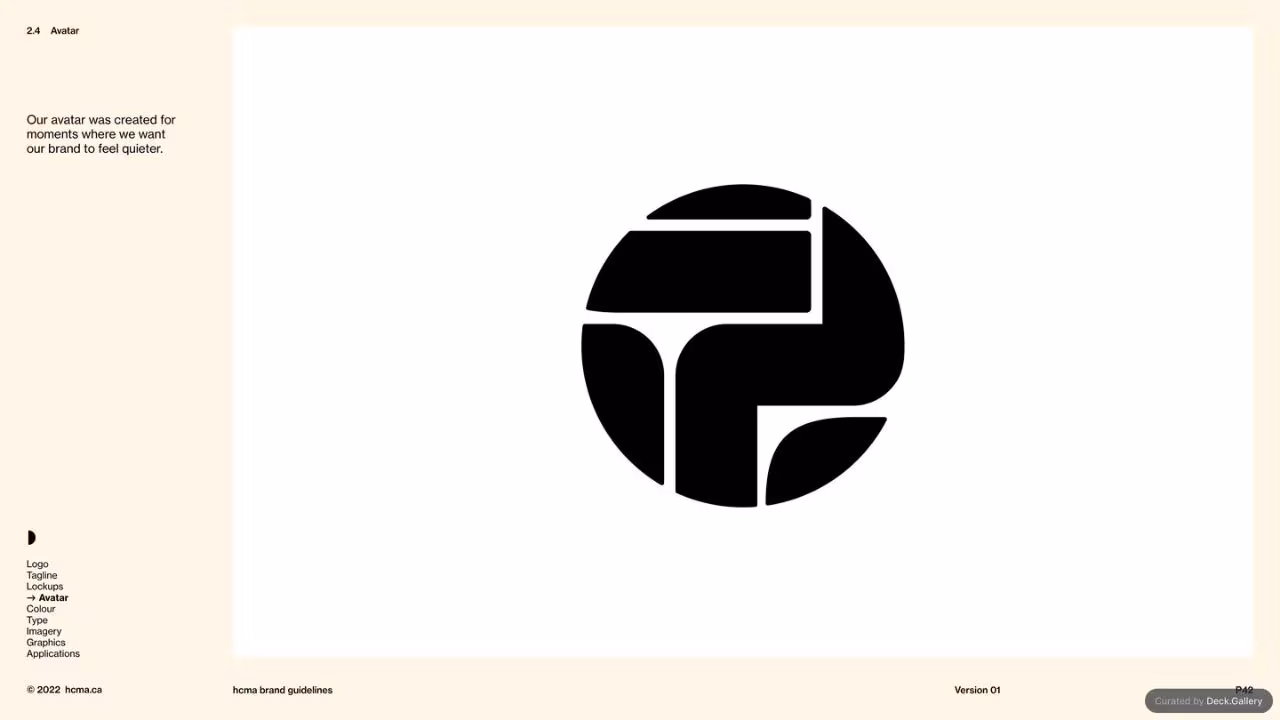 HCMA Brand Guidelines, slide 42