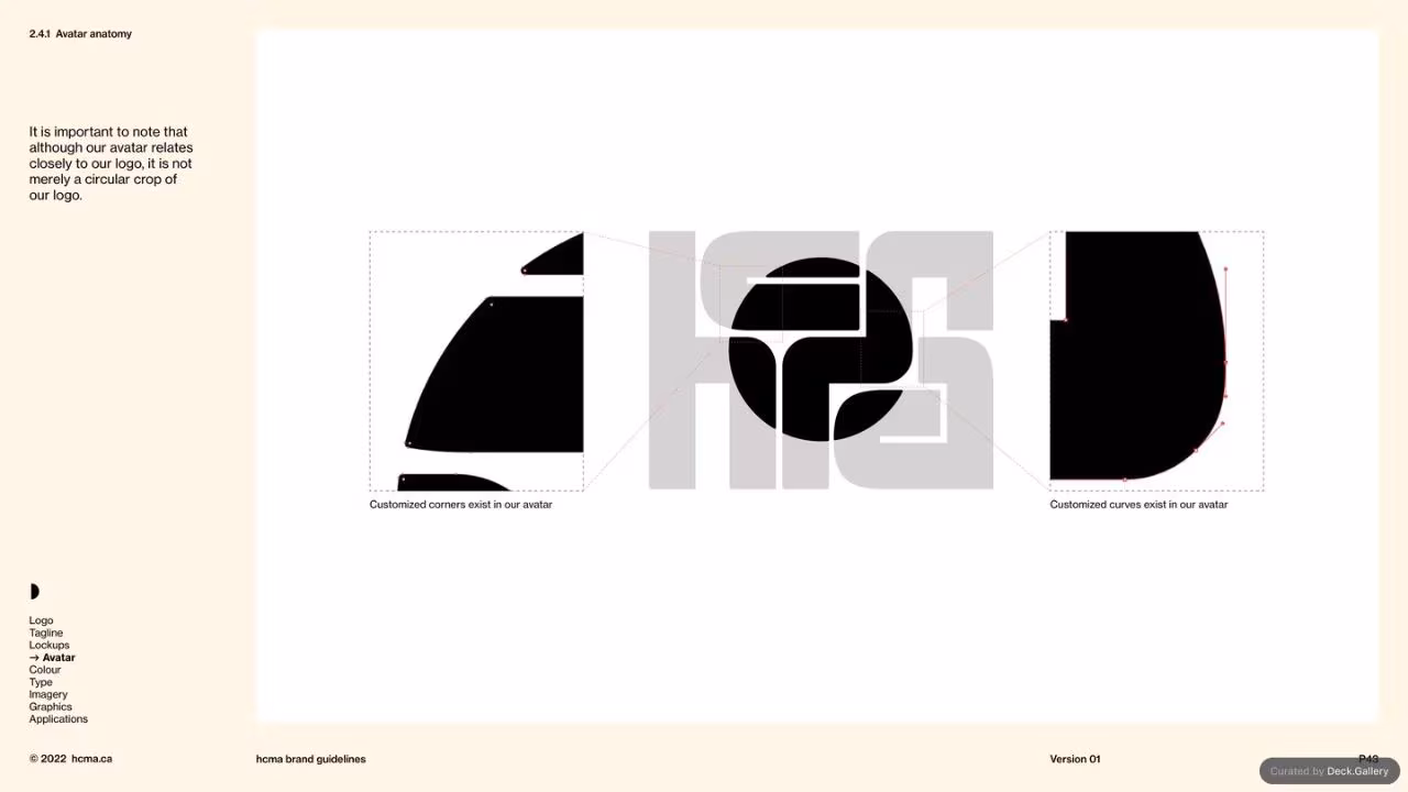 HCMA Brand Guidelines, slide 43