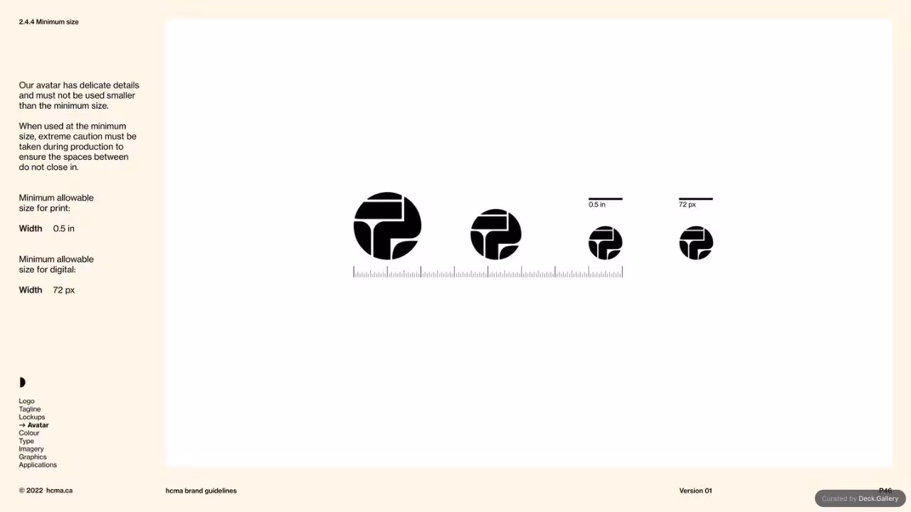 HCMA Brand Guidelines, slide 46