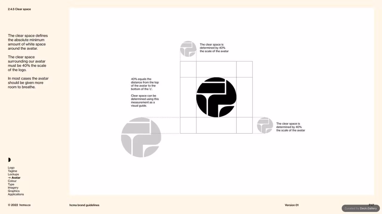 HCMA Brand Guidelines, slide 47