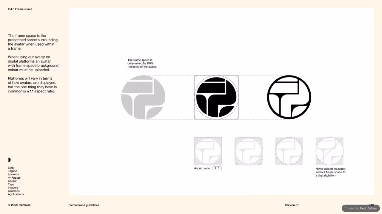 HCMA Brand Guidelines, slide 48