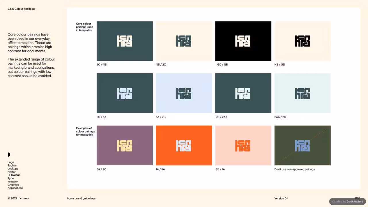 HCMA Brand Guidelines, slide 55