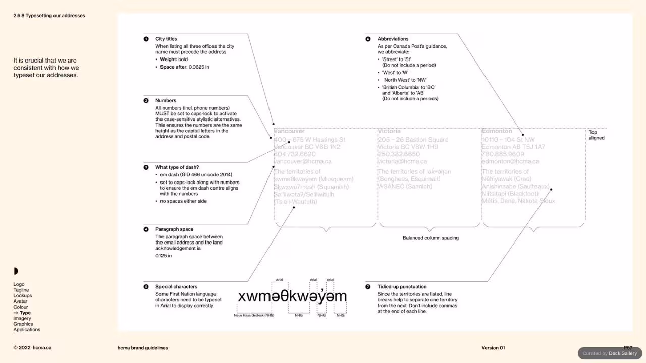 HCMA Brand Guidelines, slide 67