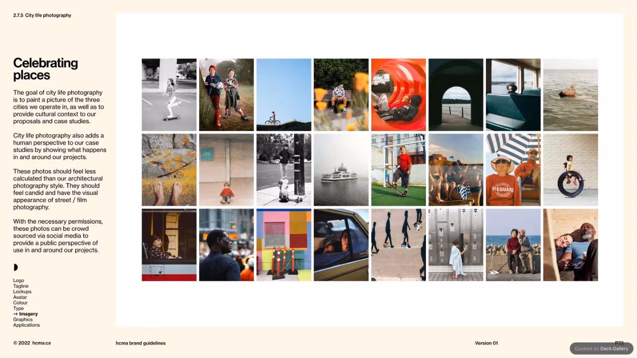 HCMA Brand Guidelines, slide 73