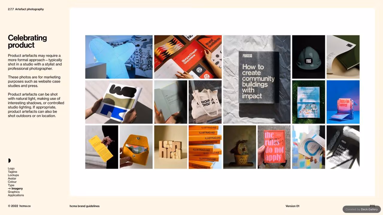 HCMA Brand Guidelines, slide 75