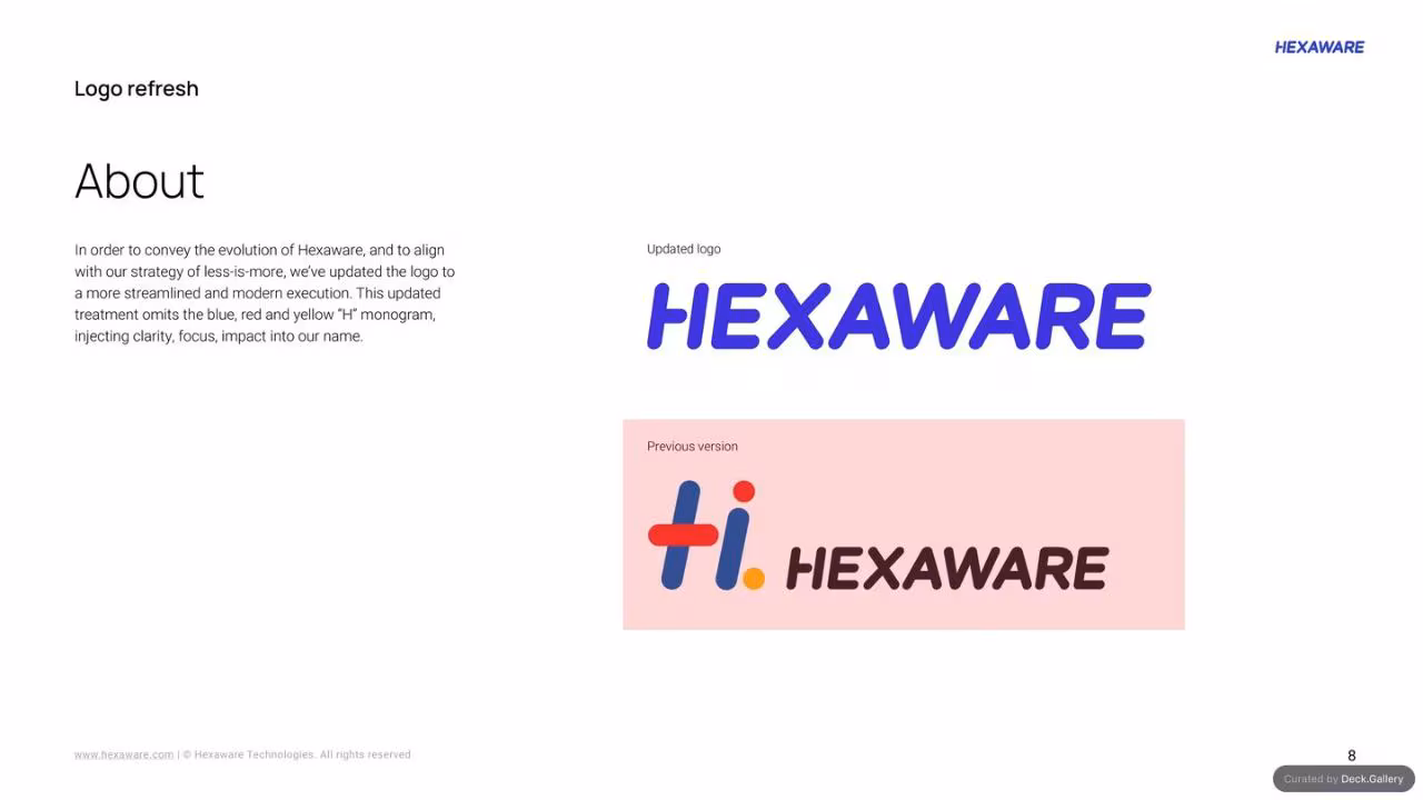 Hexaware Brand Guidelines 2024, slide 8
