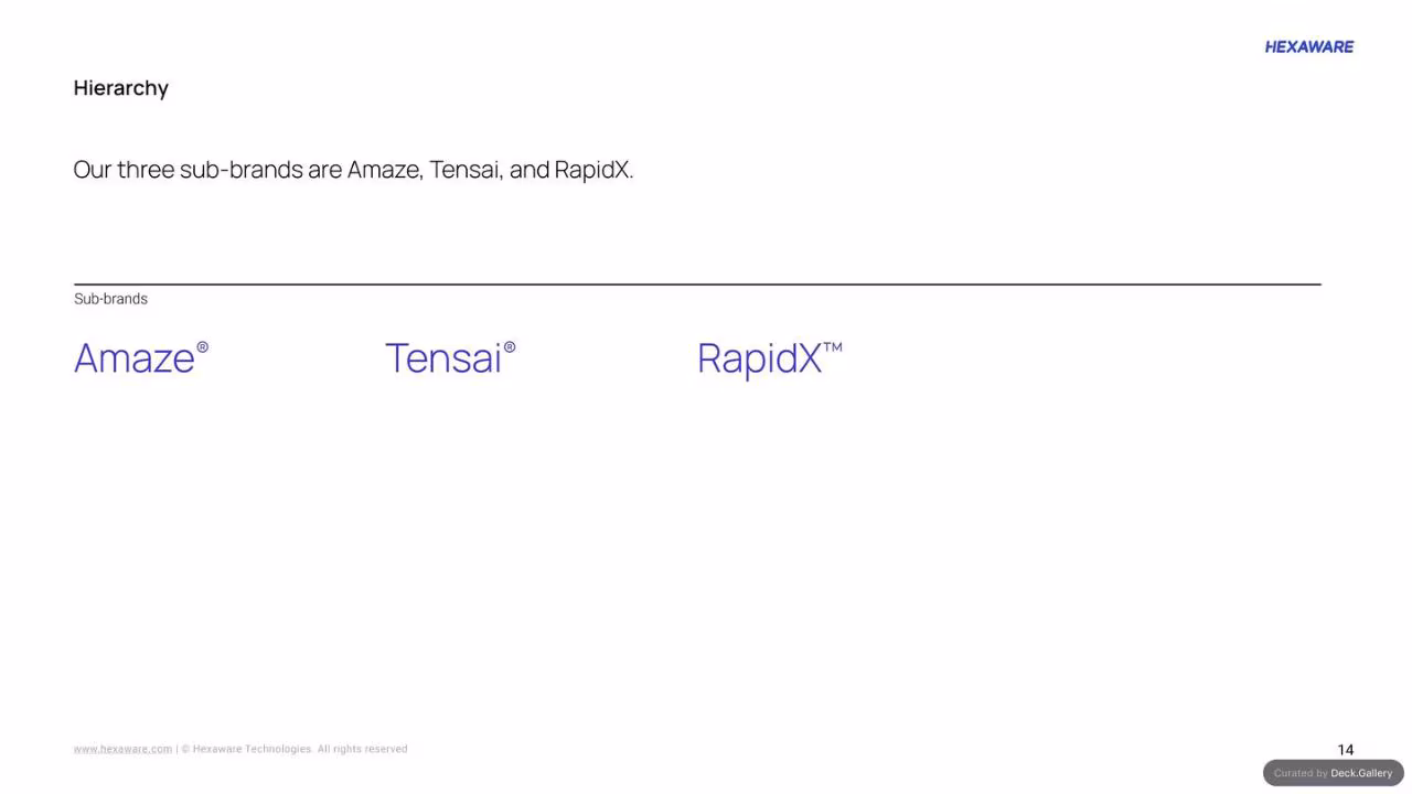 Hexaware Brand Guidelines 2024, slide 14