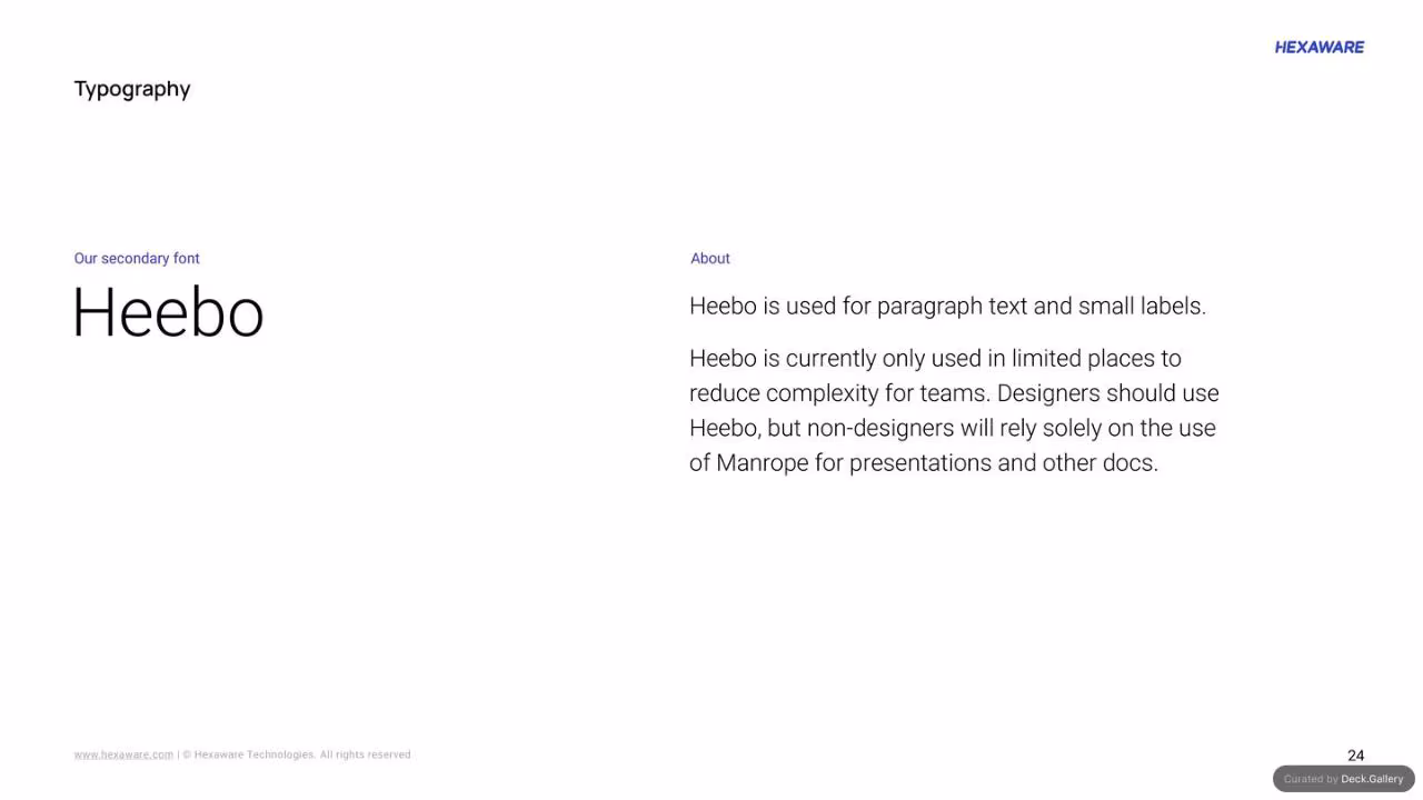 Hexaware Brand Guidelines 2024, slide 24
