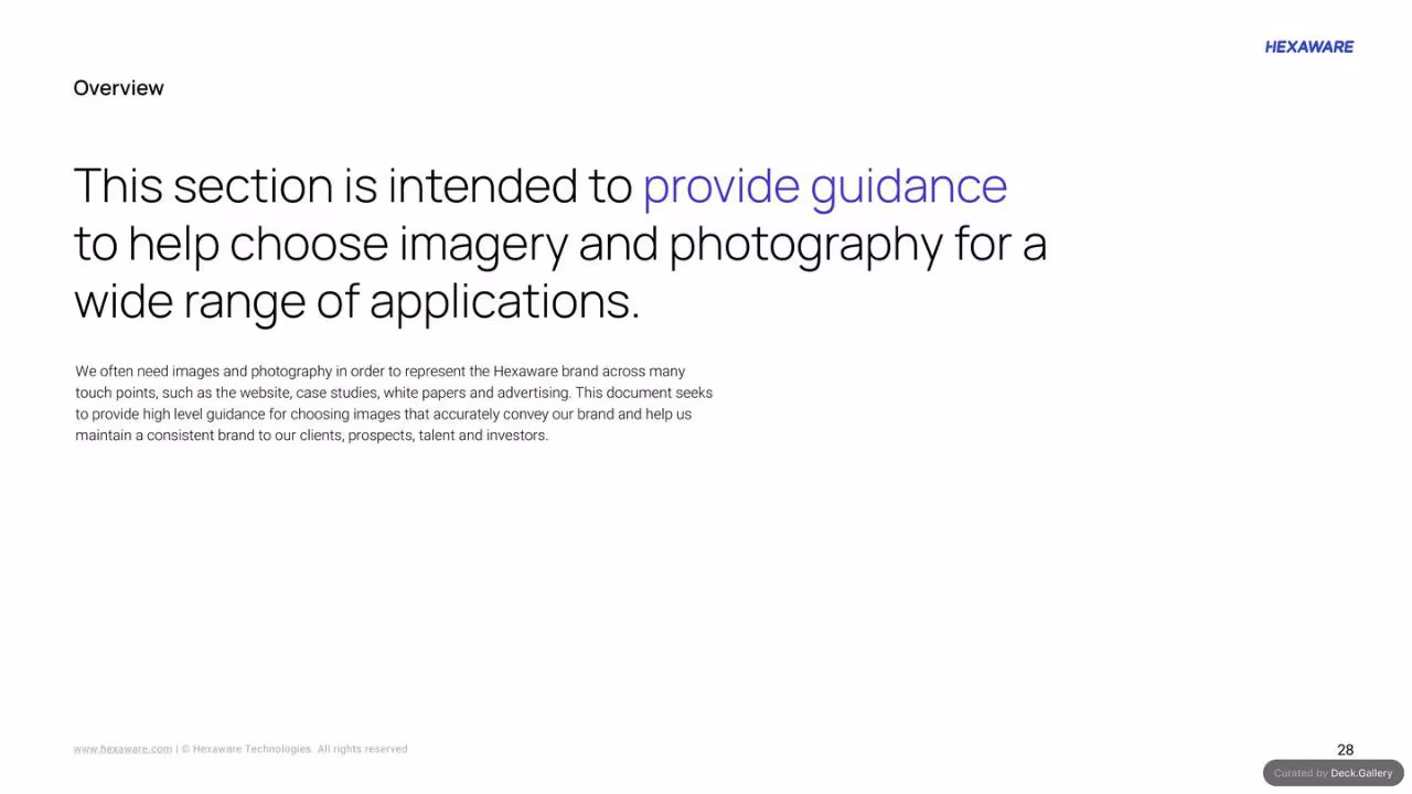 Hexaware Brand Guidelines 2024, slide 28