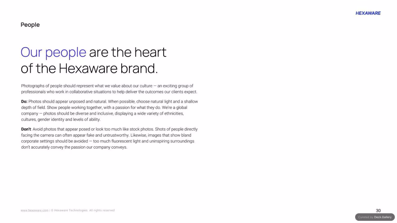 Hexaware Brand Guidelines 2024, slide 30