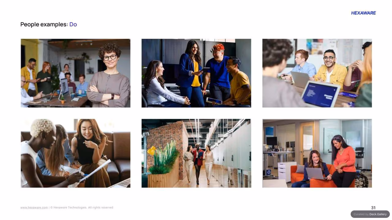 Hexaware Brand Guidelines 2024, slide 31