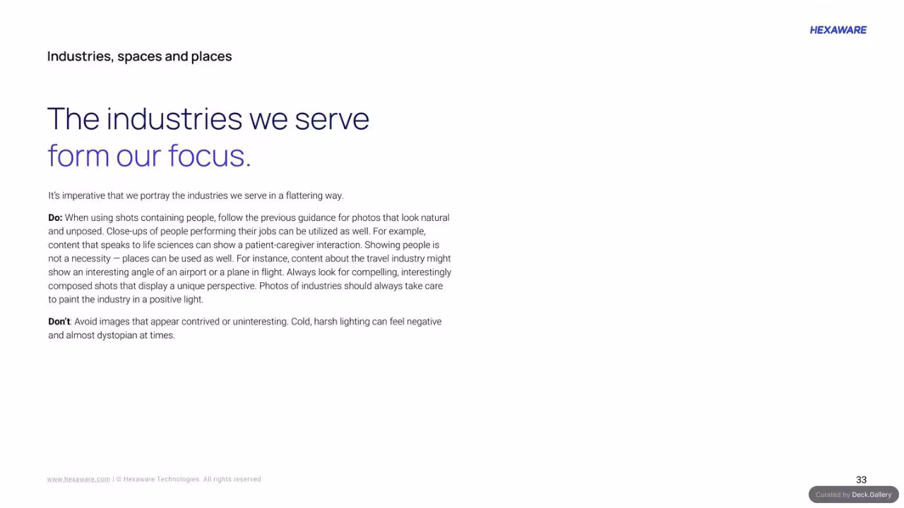 Hexaware Brand Guidelines 2024, slide 33