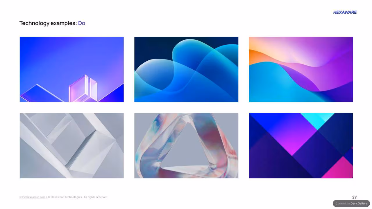 Hexaware Brand Guidelines 2024, slide 37